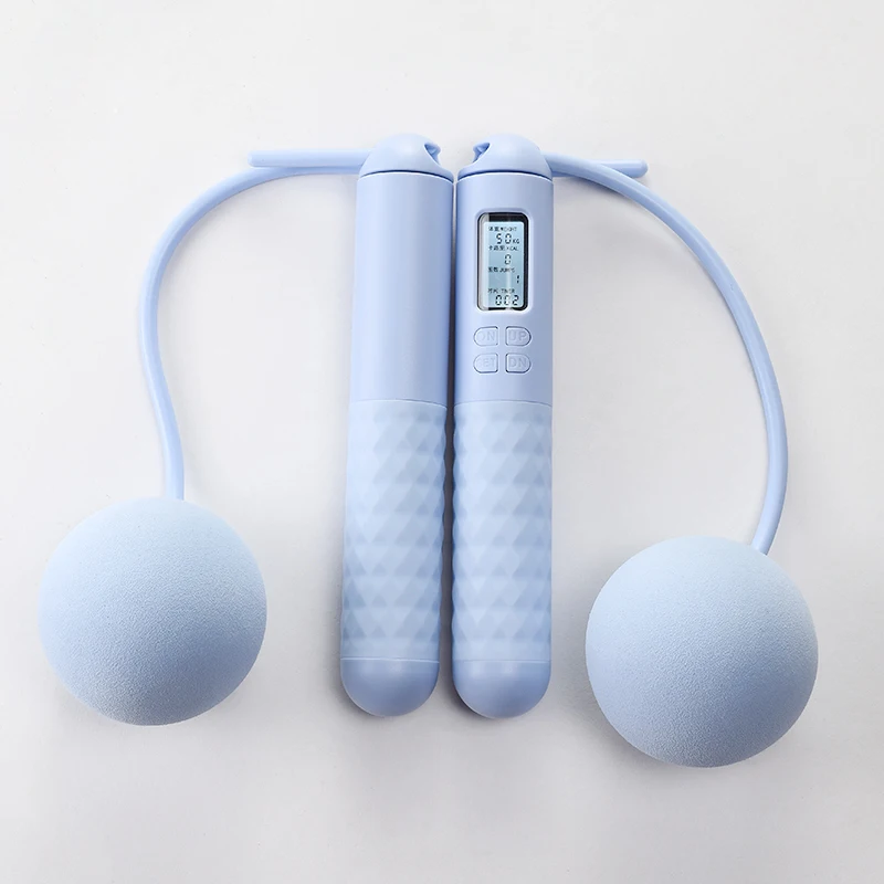 Stainless Steel Bearing Cordless Skipping Rope Home Gym Fitness Electronic Counting Smart Jump Rope