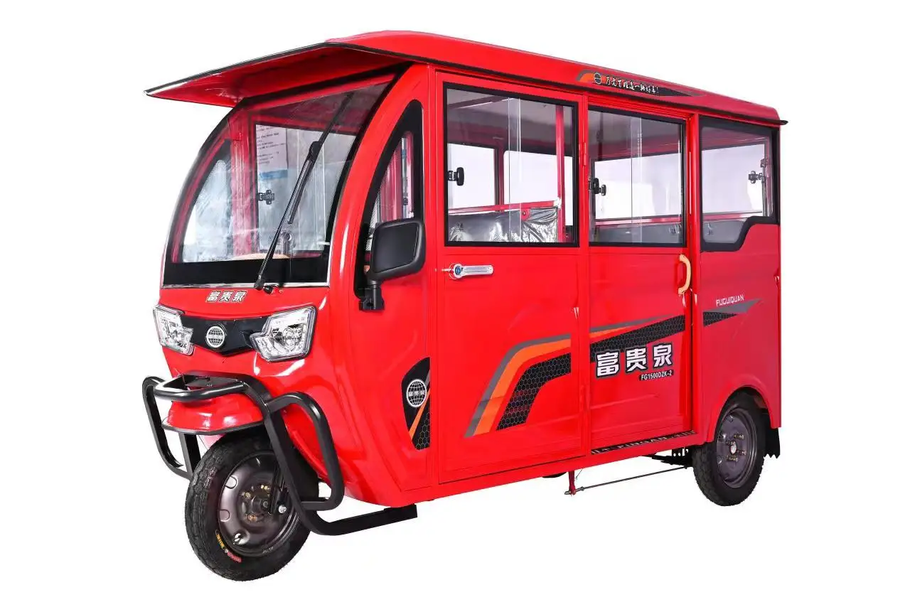 Factory Sale Electric Passenger Tricycle Electric Tricycle Tuk Tuk with Roof