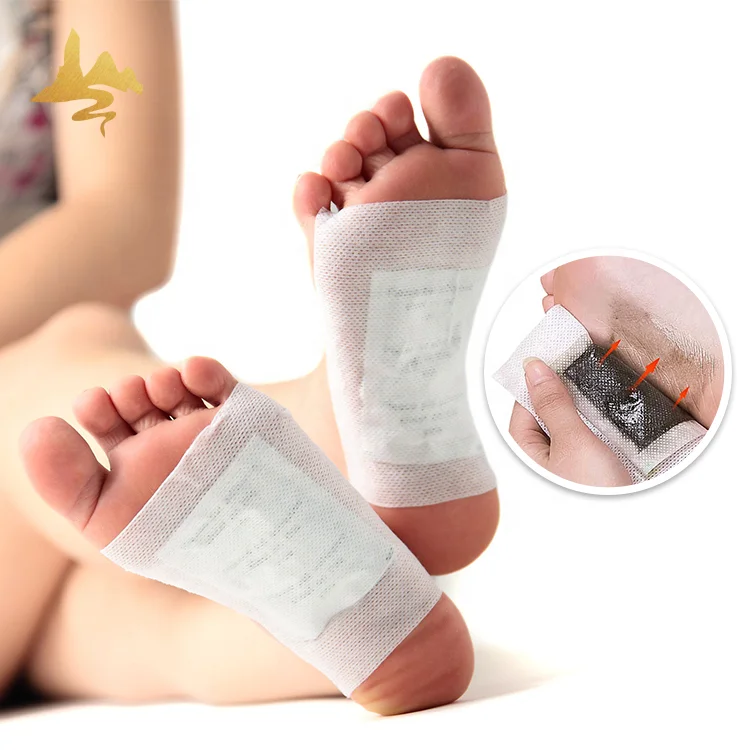 Japanese Best Seller Herbal Wormwood Bamboo Promote Sleep Detox Foot Patch For Adults