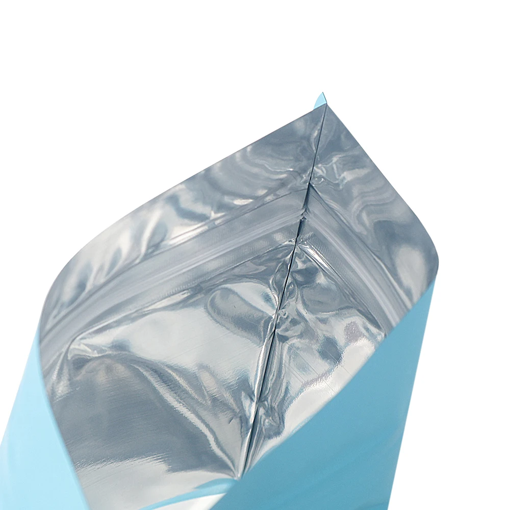 Food grade packaging black blue purple red color ziplock packing bag stand up pouch with window