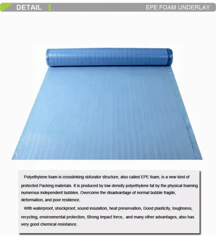 Excellent Insulating EPE foam roller non-slip carpet underlay2