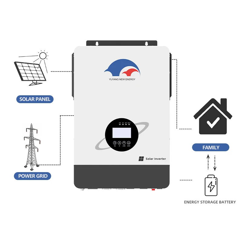 YUYANG factory 3 single phase cheap inverter hybrid 12v 2.2kw solar inverter 3.5kw off on grid inverters 5kw 8kw 12kw