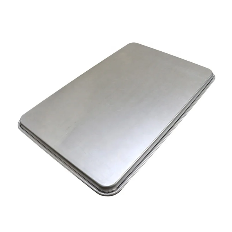 Flat surface pan food grade 304 316 stainless steel metal baking tray with customized size and design