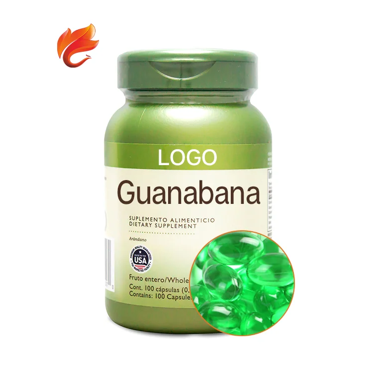 Травяные мягкие гели Graviola Guanabana капсулы Oem 500 мг фирменная торговая марка