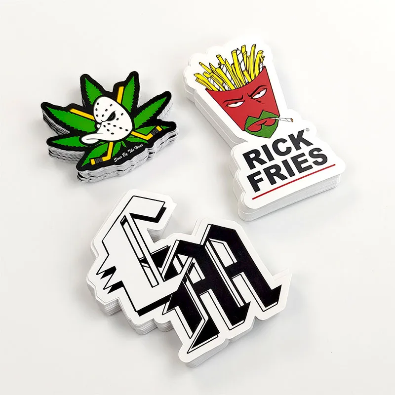 OEM Custom UV Proof Waterproof PVC Vinyl Brand Printing Sticker Sheets Die Cut Adhesive Logo Custom Sticker