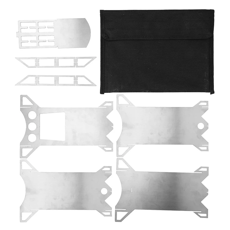 Outdoor hiking portable stove Multi Fuel Wood Burning Pellet detachable stainless steel rocket stove heater