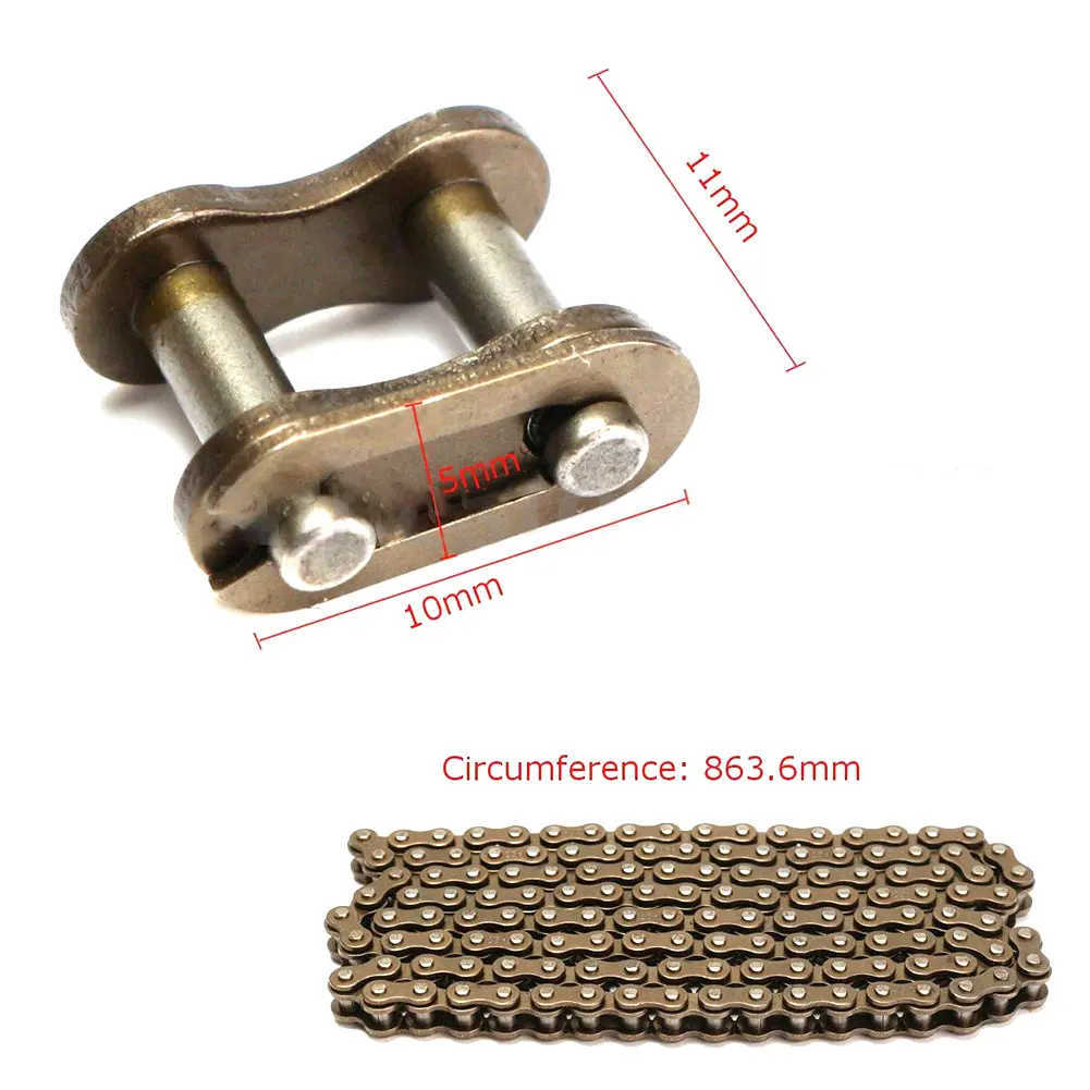 25H Chain Spare Master Links Motocross for 47cc 49cc Mini Dirt ATV Motor Pocket Bikes Minimoto