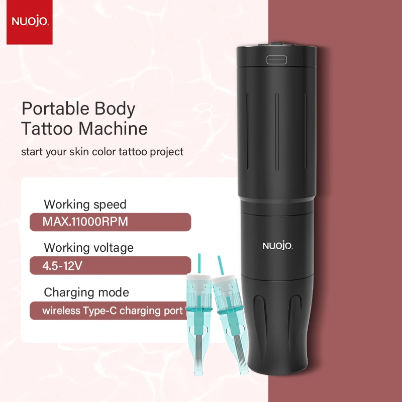 Custom Professional Flux Max Japan Motor Pen Gold Black Bearing Rotary Wireless Battery Tattoo Gun Machine