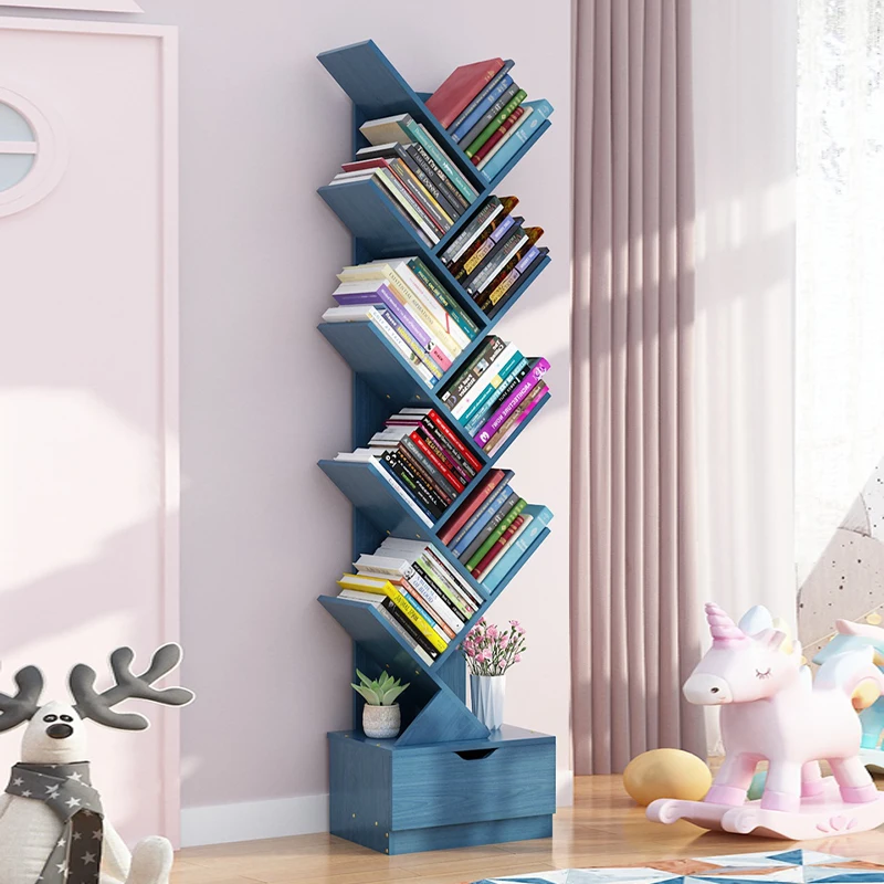 Выберите деревянный книжный шкаф современная простая книжная полка черный и белый книжный шкаф детская угловая книжная полка