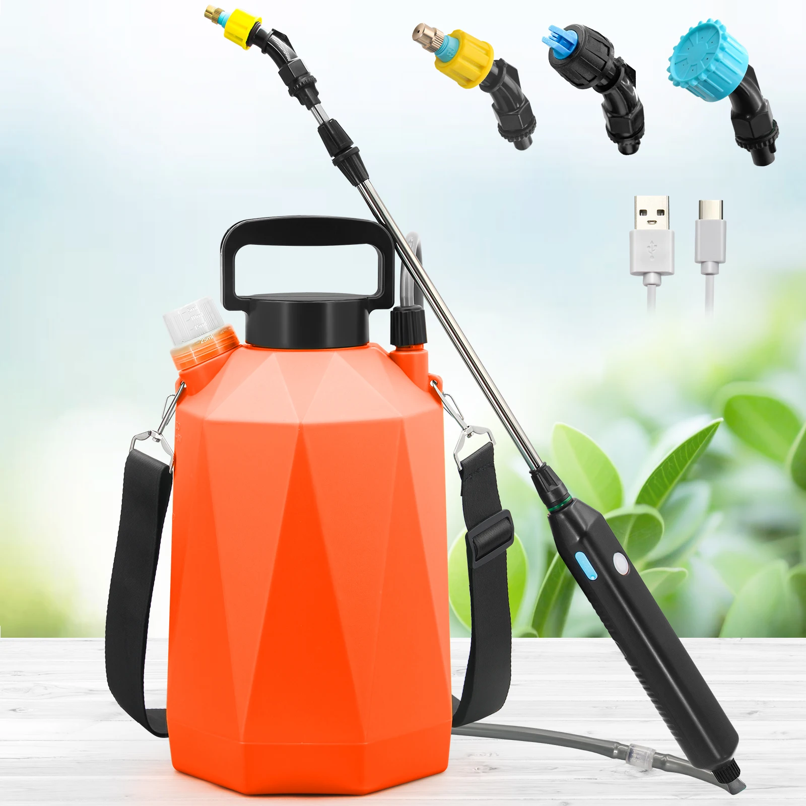 Electric garden lawn 5L sprayer agriculture equipment electric high pressure water pump sprayer watering can for plants