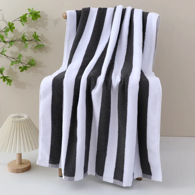 Custom Cotton Beach Towel Printed Stripe Quick Dry Kids Large Beach Towel For Swimming Pool Bath Towel Designer Quick Dry Beach