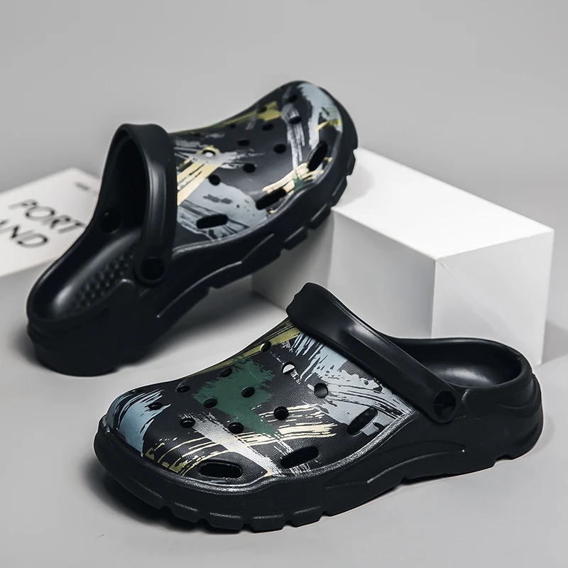 2023 Wholesale Factory Direct Price High Quality Men Clogs Sandals Slides Clogs Outdoor Beach Baotou Slipper