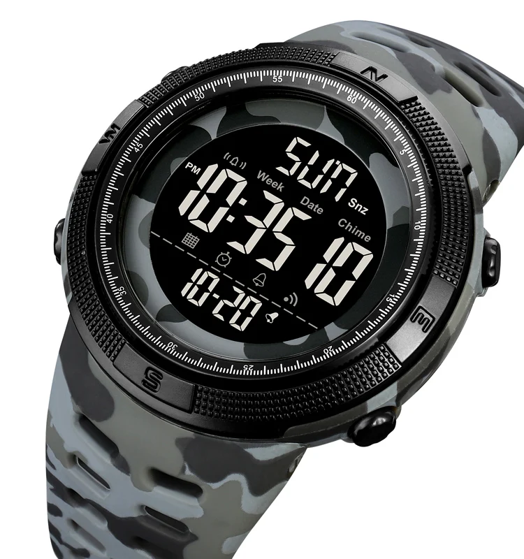 Оптовая продажа часы skmei 2070 Relojes digitales para hombre водонепроницаемые 50 м relojes мужские цифровые наручные спортивные