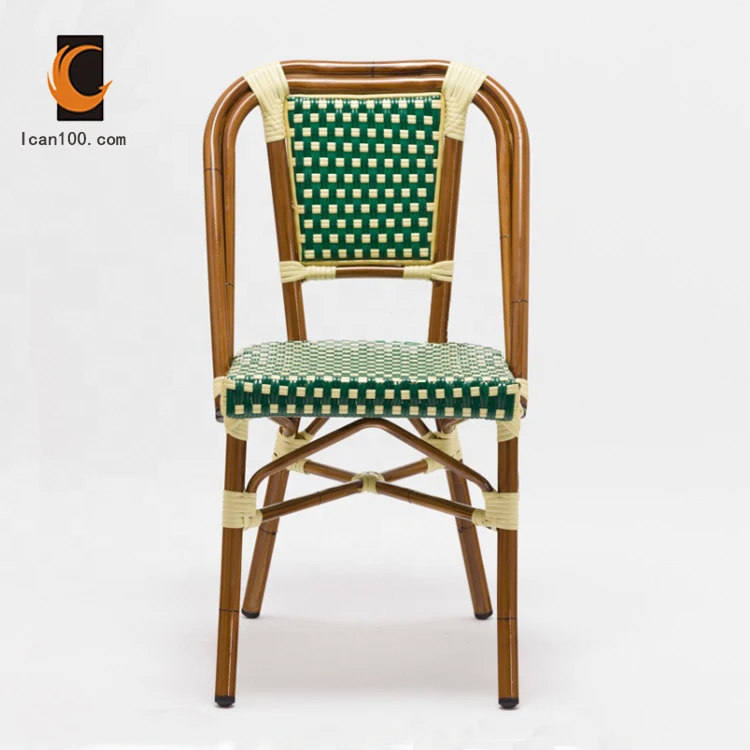 China Manufacturer Mediterranean Uk Style High Quality Woven Rattan Chair Rattan Chair Outdoor Dining Chair Chaise Bistrot
