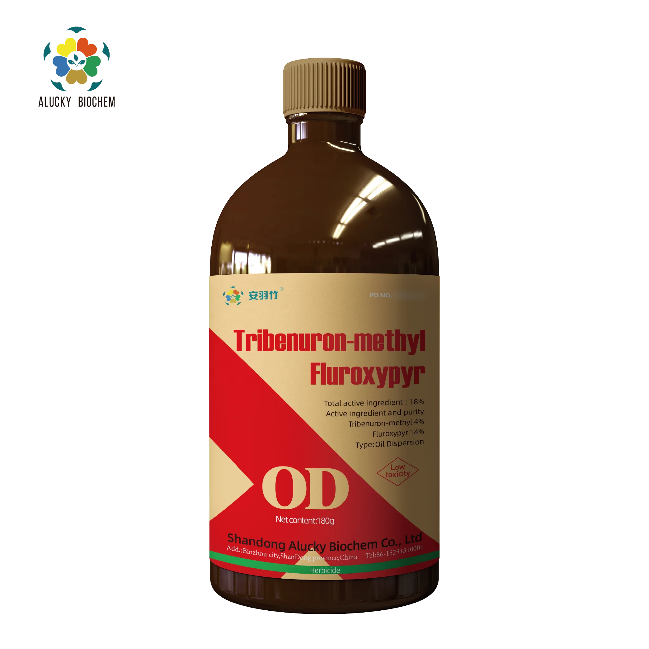 101200-48-0 Pre-mixture Oil Dispersion OD Tribenuron methyl herbicide Tribenuron methyl OD Tribenuron-methyl 4% Fluroxypyr 14%