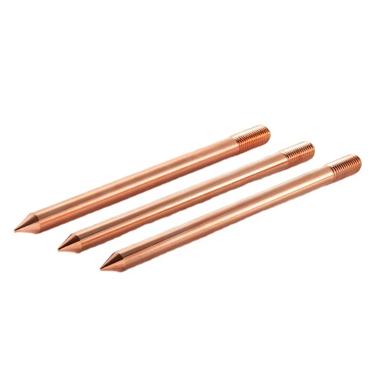 Threaded Copper Bonded grounding Earth Rod