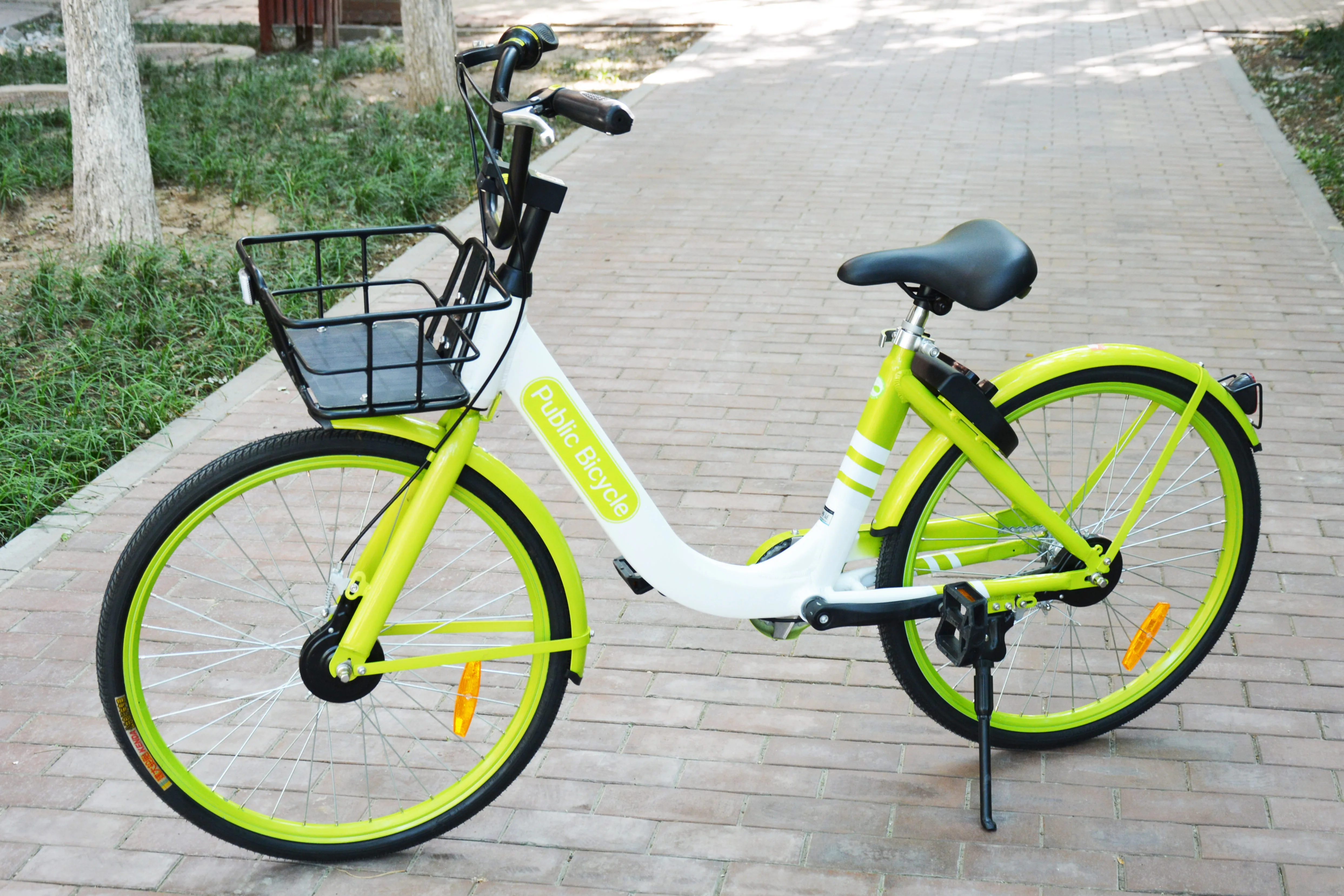 24&26Aluminum alloy high quality anti-theft rust stab-resistant tire smart lock OEM share bicycle public bike