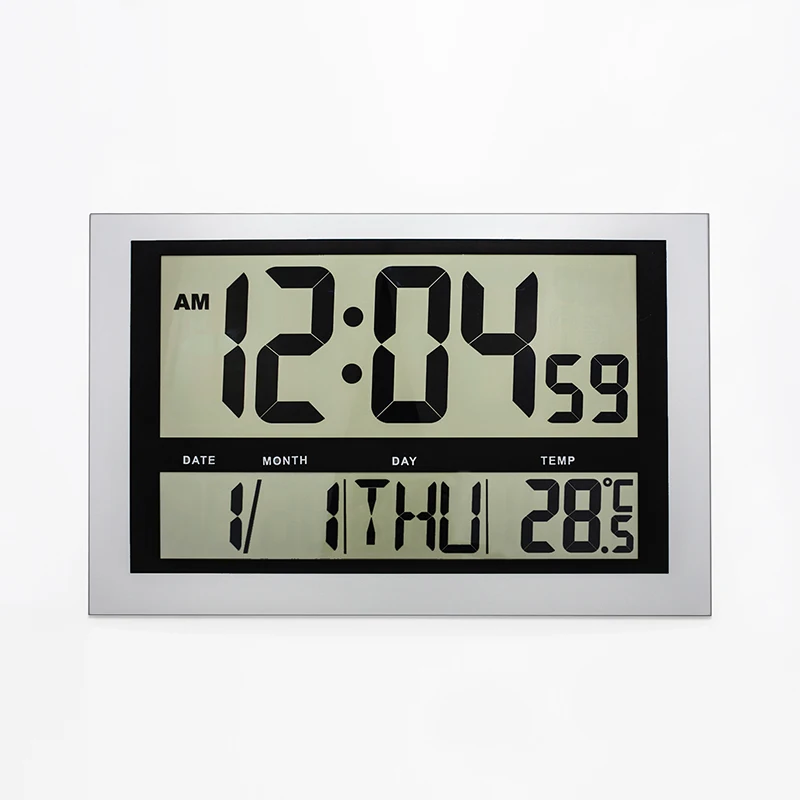 
H810 LCD Large display Digital wall Clock large display LCD alarm clock 