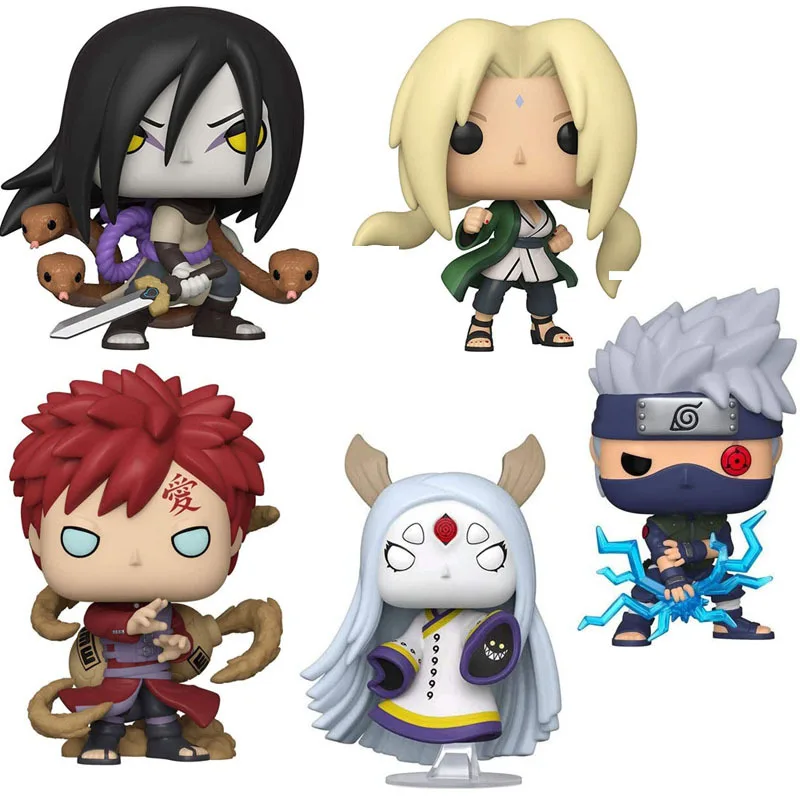 Хит продаж аниме Виниловая фигурка Funkos поп-728 Gaara 729 822 Коллекционная модель KAKASHI игрушечные фигурки из ПВХ