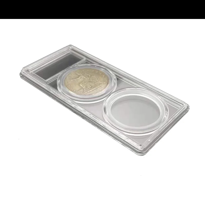 Ultrasonic type grading playing cards hard plastic cases plastic card slab fit 40mm coin