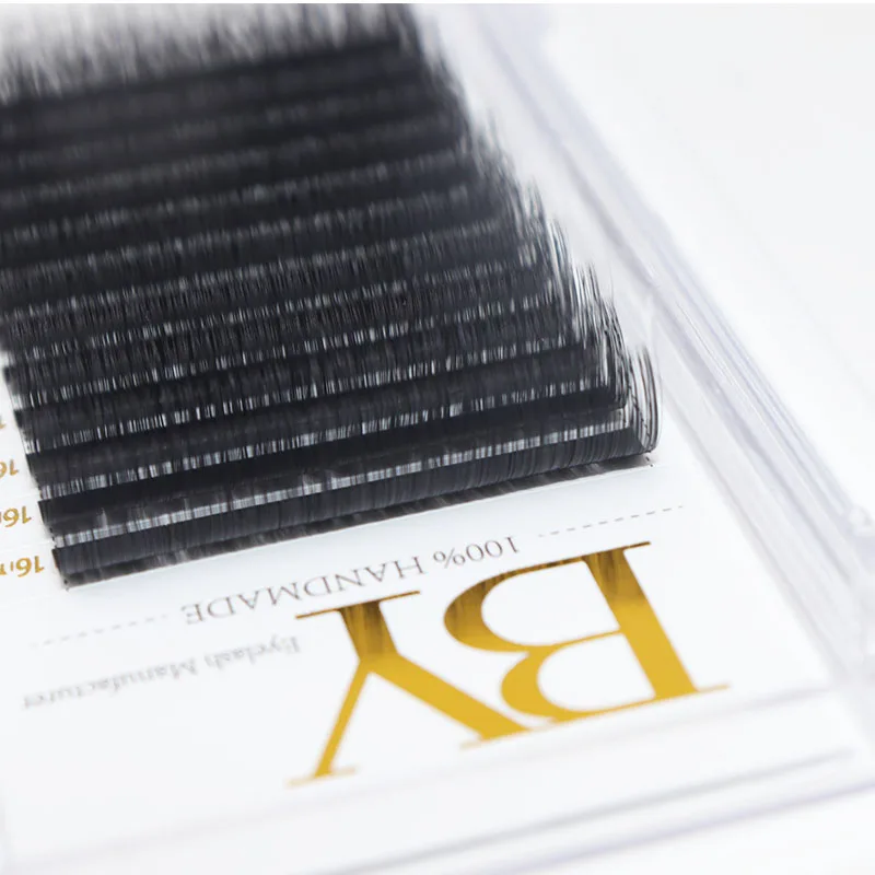 Ballylashes Supplies Factory Price Private Label Gold Tray Eyelash Extension Matte Mix 0.03 0.05 0.07