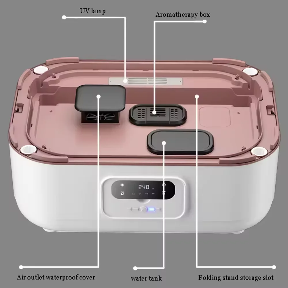 Smart Remote Control Portable Clothes Dryer UV Electric Laundry Dryer with Wrinkle Dresser Steam Iron Dryer Household Use
