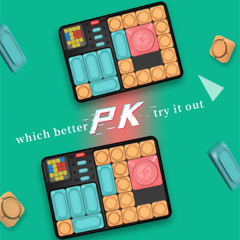 Super Maze Game Huarong Road Smart Sensor 500+Question Bank Brain Teaser Puzzles Interactive Handheld Toys for All Ages j