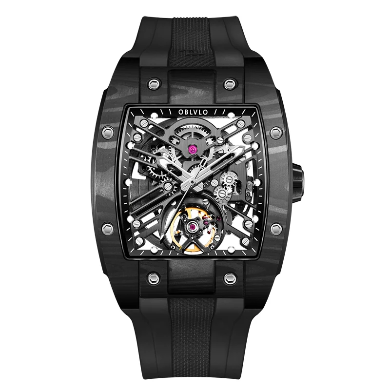 Custom Logo Original Premium Suppliers Automatic Tourbillion Hand Skeleton Wrist Mechanical Watches For Men