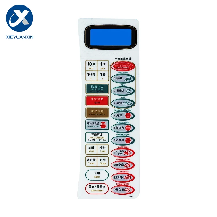 NN-K578WFS панель управления микроволновой печью 244 мм * 83 мембранная кнопка переключателя панели аксессуары