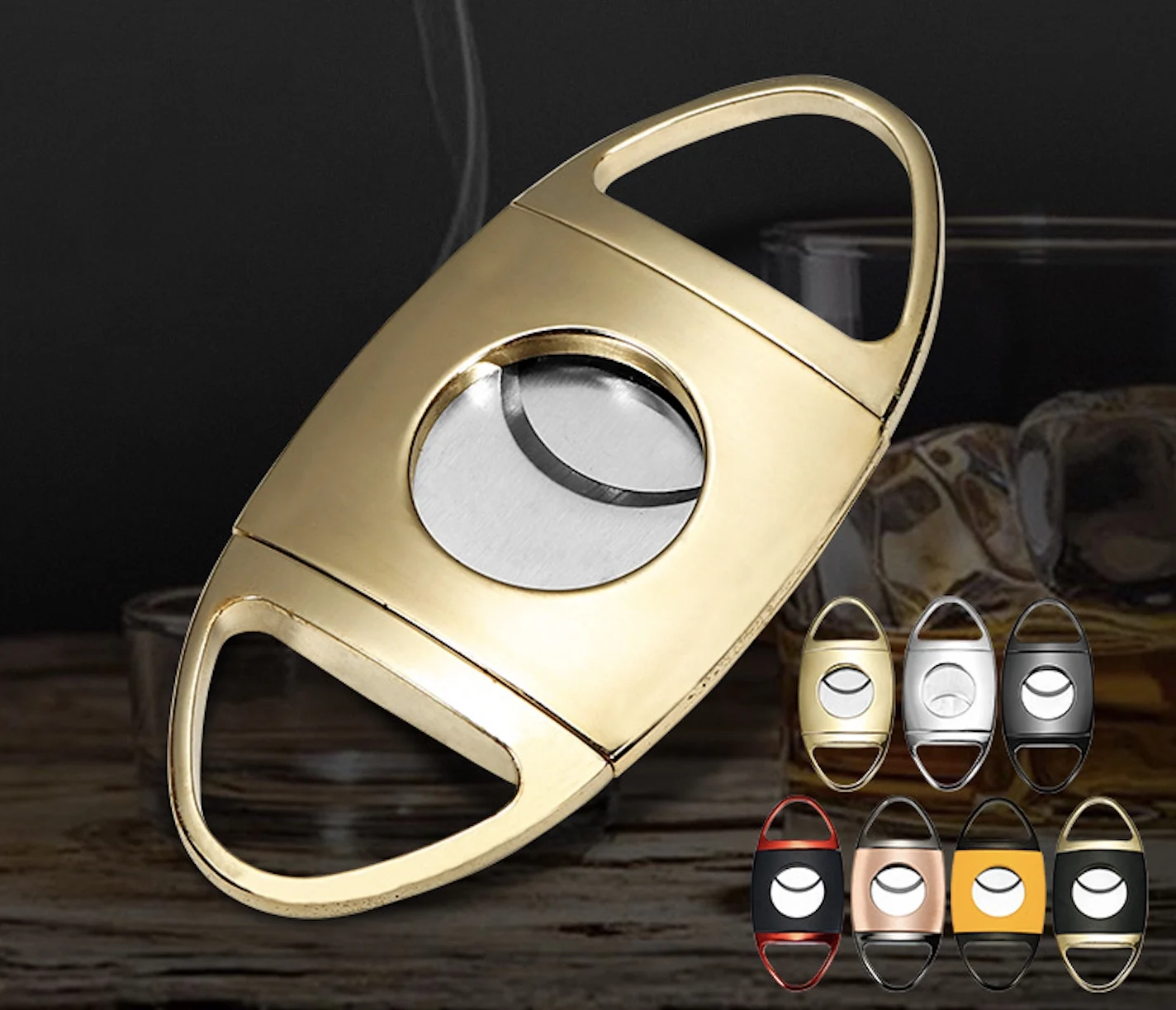 Двойные лезвия из нержавеющей стали острый нож для сигар карманный гаджет кубинские аксессуары курения гильотина