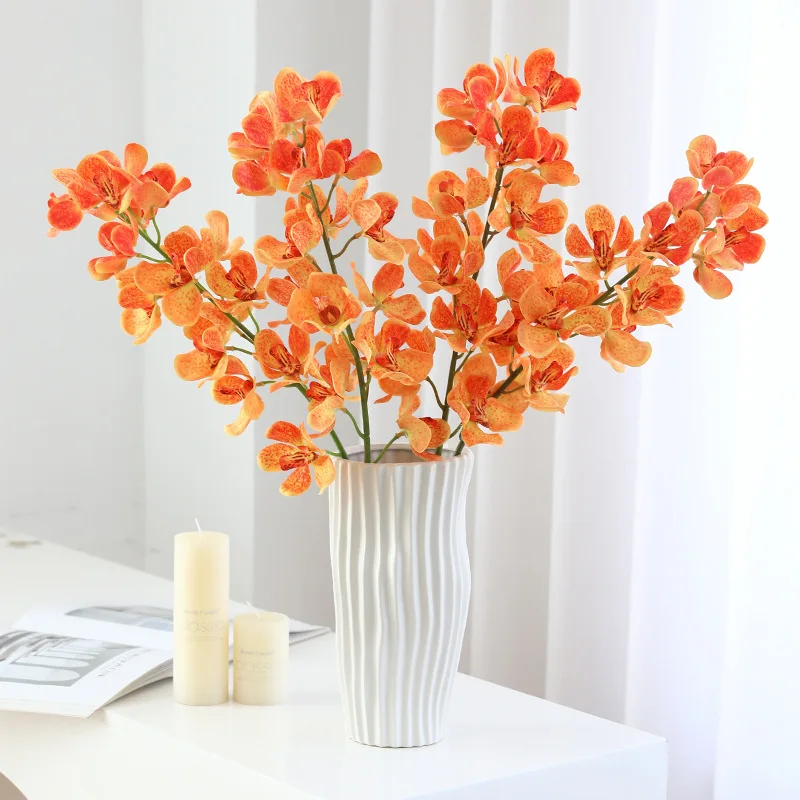 Factory Wholesale Artificial vanda flower orchid vanda home decorative flower