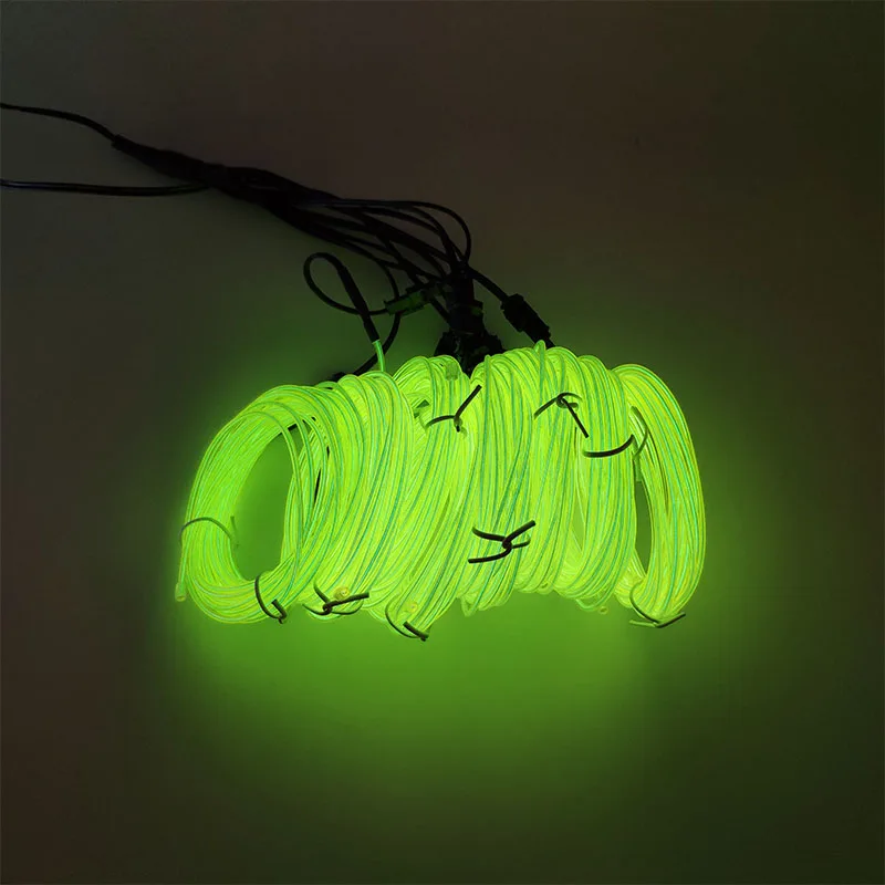 Neon Flexible Strip Light 1-100M EL Wire Wholesale for Car Dance Party + Controller LED Light EL Wire