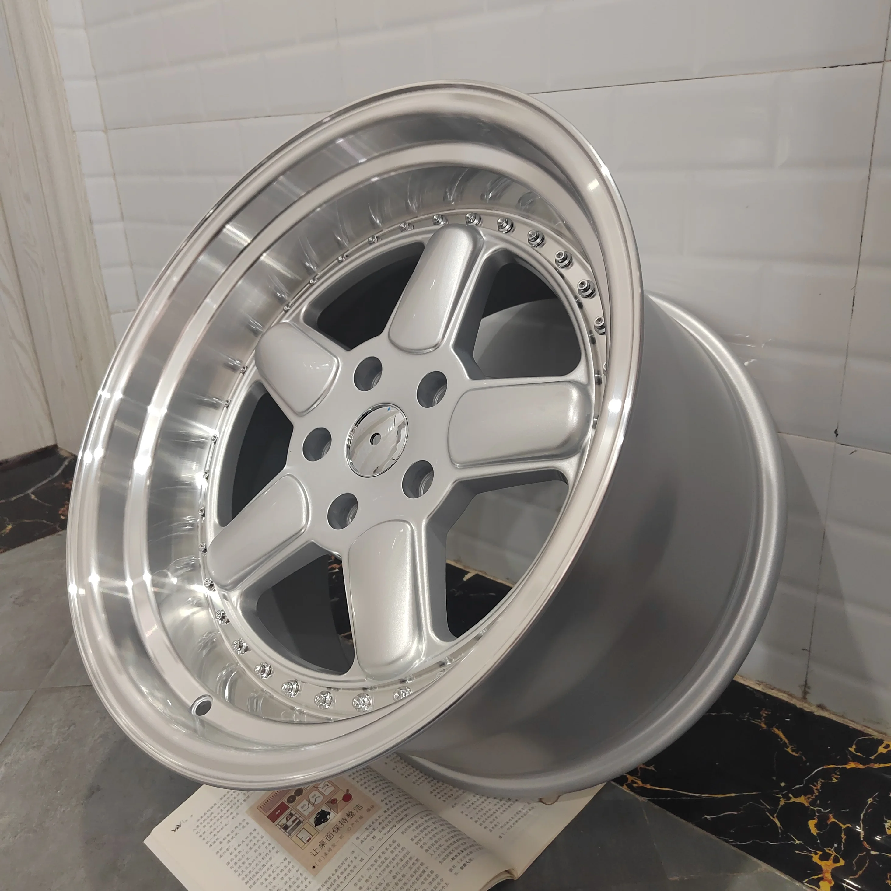 Wholesales 18inch 5x120 PCD Alloy Wheel Rim Deep Dish Lip Passenger Car Wheel For BMW