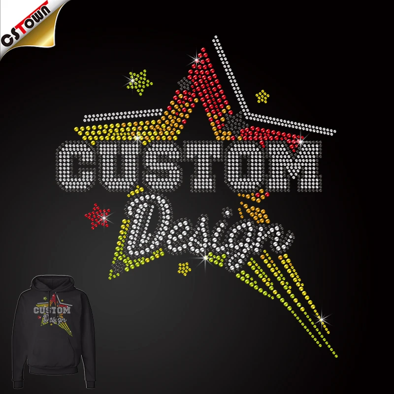 2023 New Arrivals Korean Rhinestone Transfer Design Iron On Rhinestone Transfer