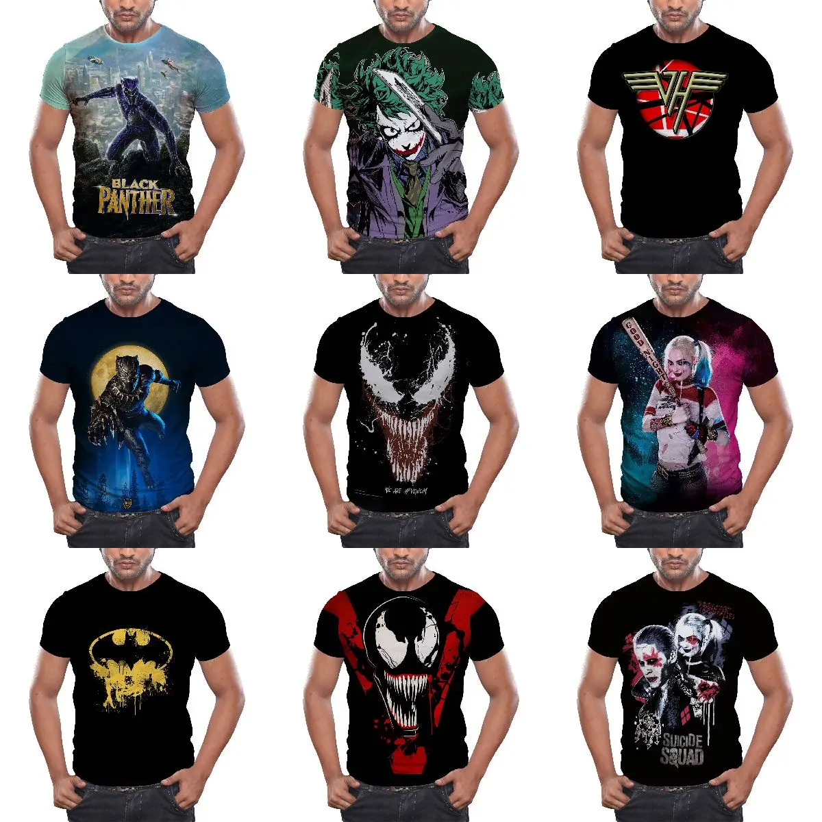 Custom Movie Marvel Leisure sports T-shirt Plush Toy Dolls Spiderman Dolls Marvel Comics T shirts Cartoon Dolls T shirt
