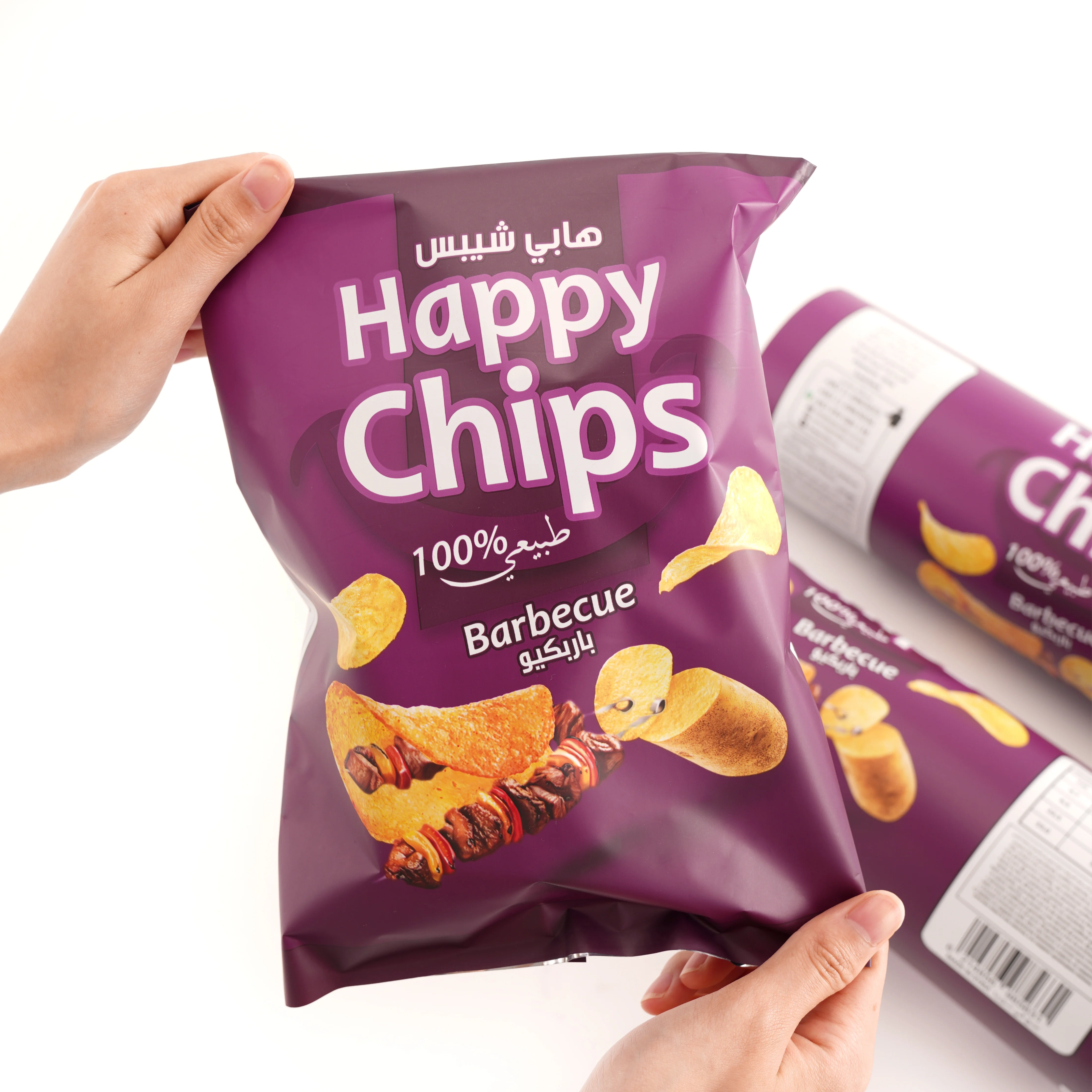 Оптовая продажа, полиэтиленовый пакет под заказ, упаковочная пленка для картофельных чипсов из алюминия с принтом