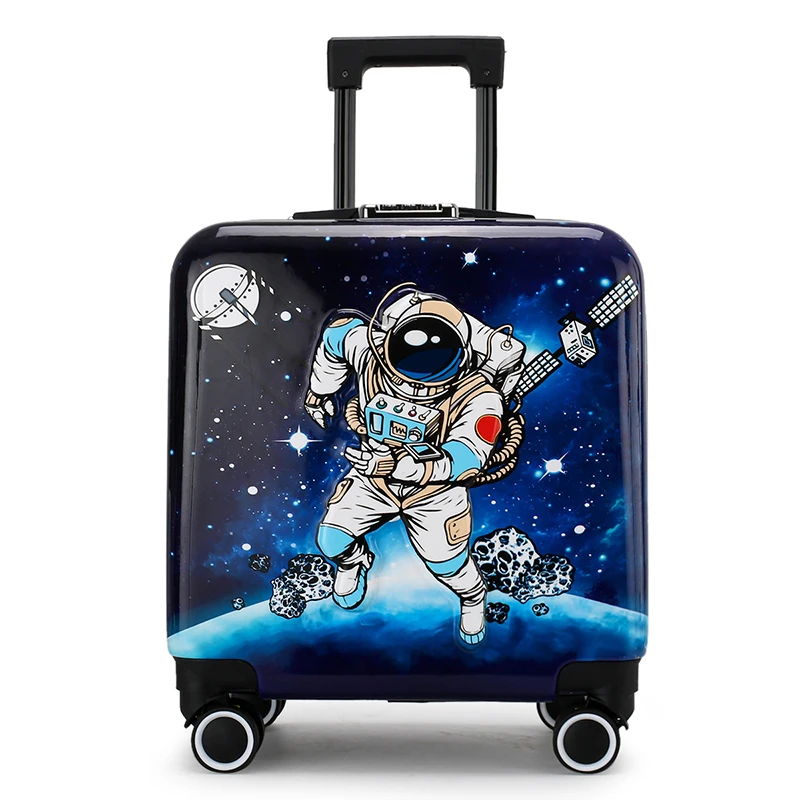Wholesale kids luggage customized PC kids suitcase with universal wheels carry on luggage of 20 inch