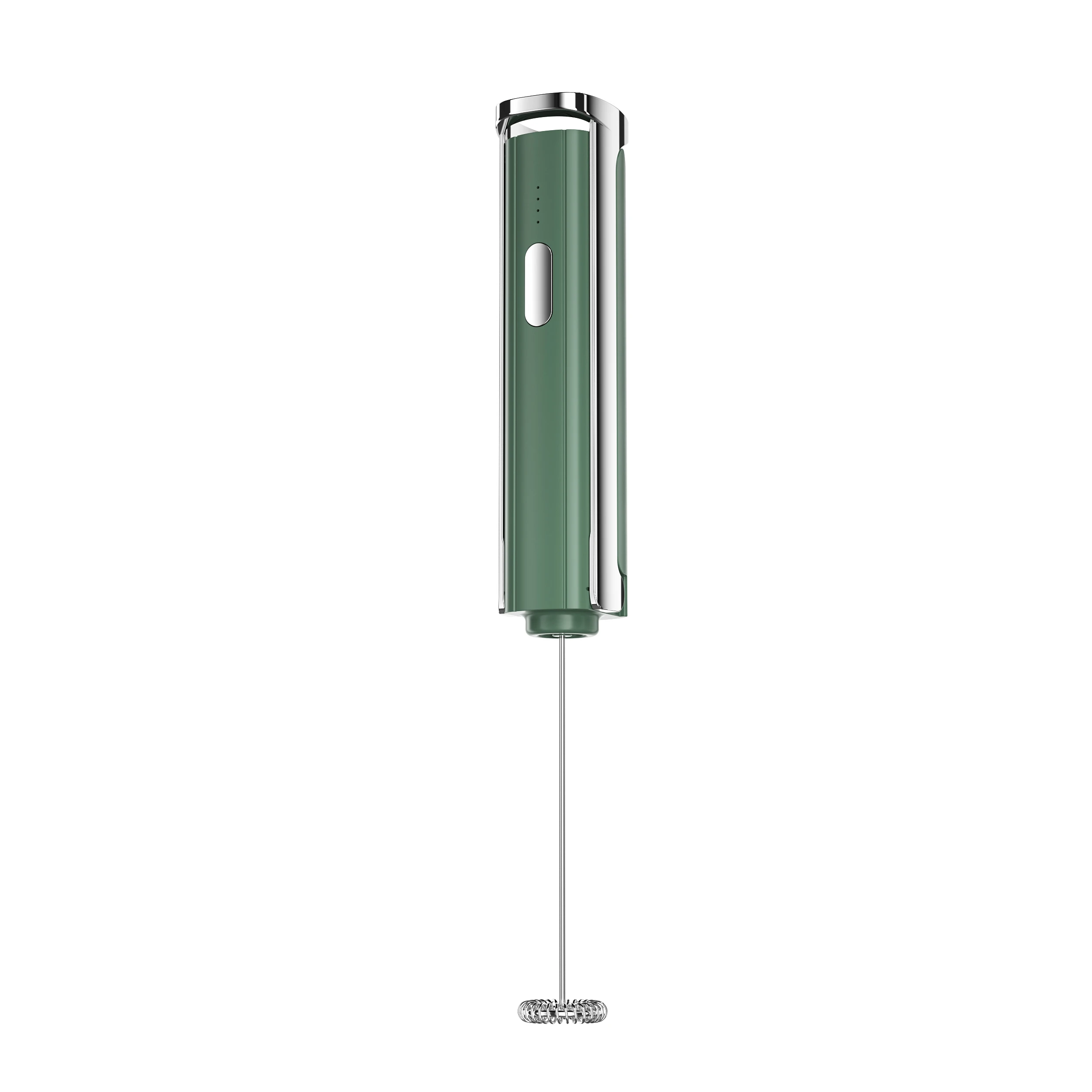USB Mini Electric Milk Frother with Stand Folding Coffee Beater for Household & Car Use Battery Powered
