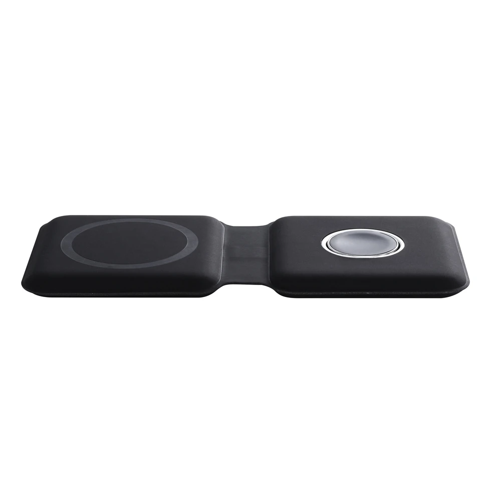 2023 New Arrival Q500 Foldable Magnetic Dual Wireless Charger Mobile Phone Charging Holder Fast Charging Stand
