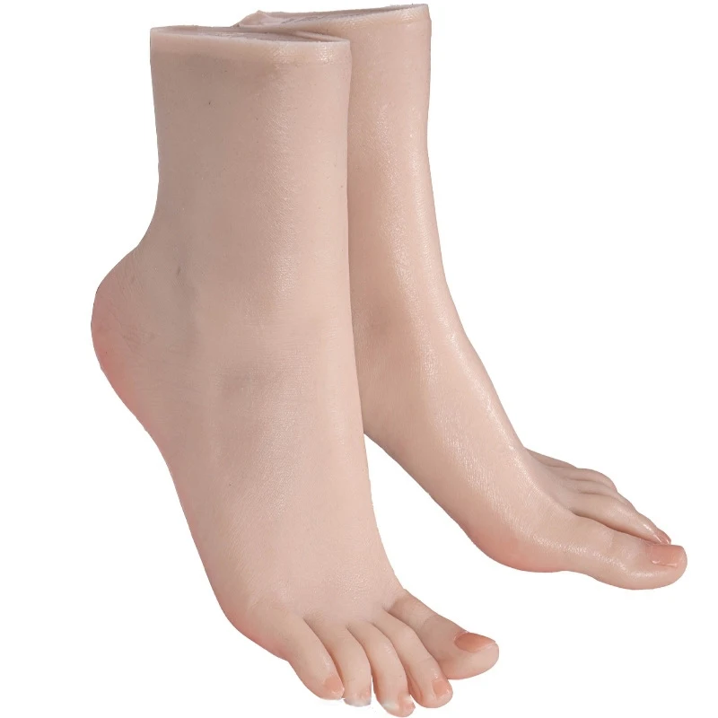 1 Piece Feet Model Factory Outlet Realistic foot fetish tube Silicone Foot Model for Tattoo practice