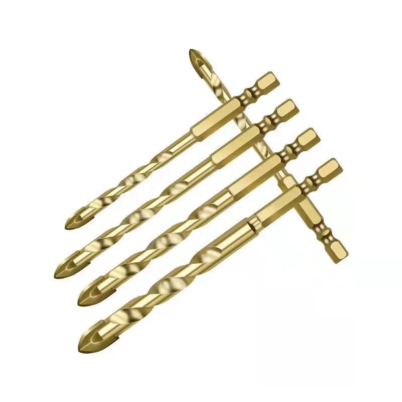 6mm8mm10mm12mm Tile slate marble granite hexagonal handle twist triangle cross wear-resistant cutter head triangle drill