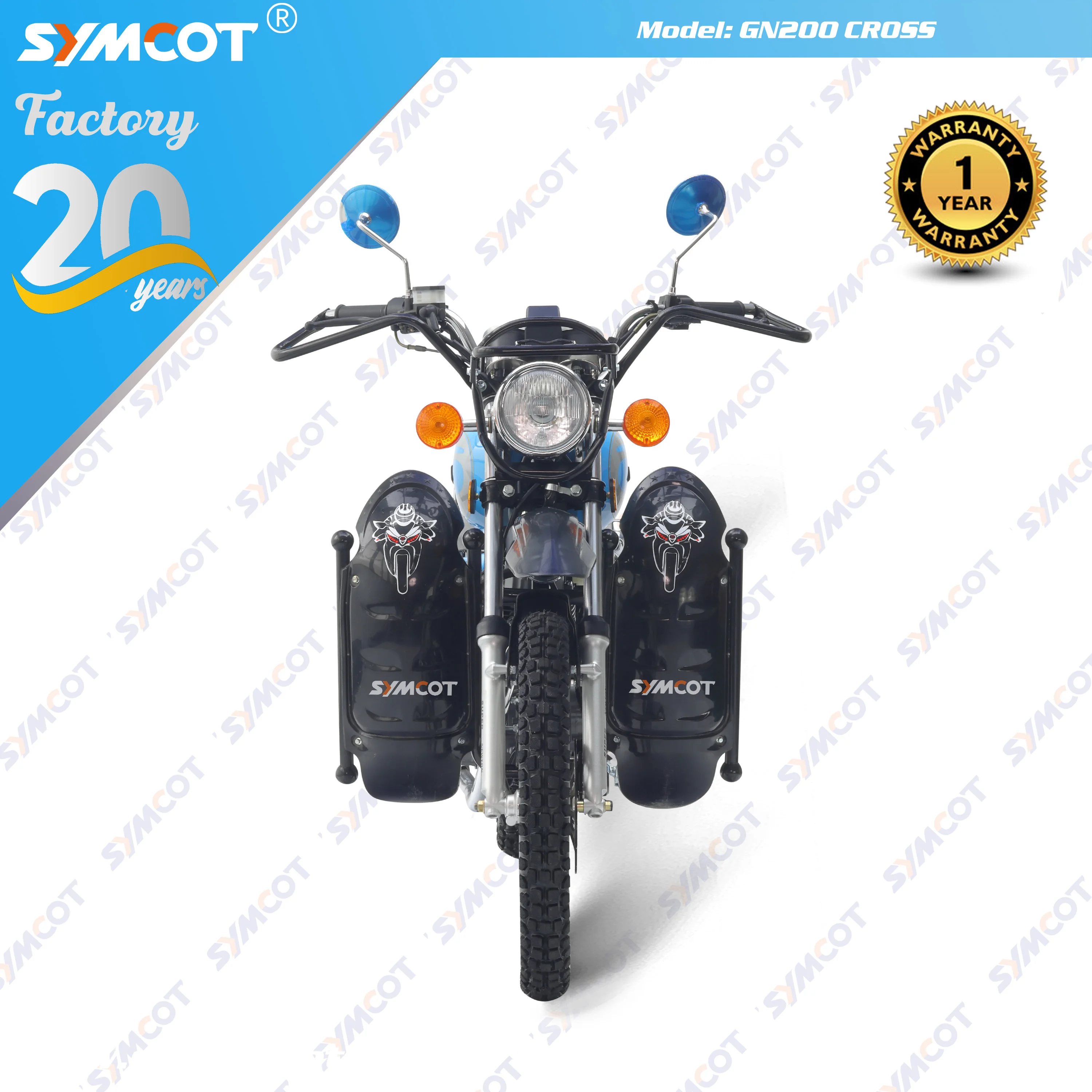 Offroad GN200 GN150 with flip grill  GN cross type chopper motorcycle with CG engine  and for Sudan yemen Zambia Kazakhstan