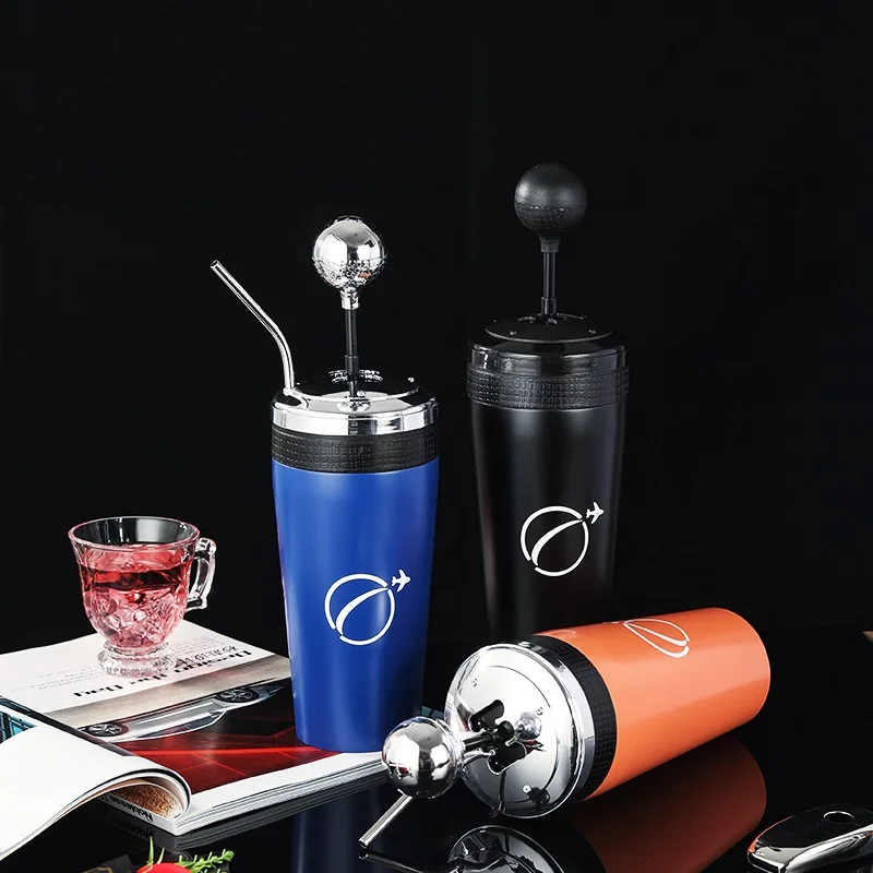 New Fast And Furious Cup Fun Racing Shift Cup Stainless Steel Coffee Cup Movie Tumbler with Straw and lid