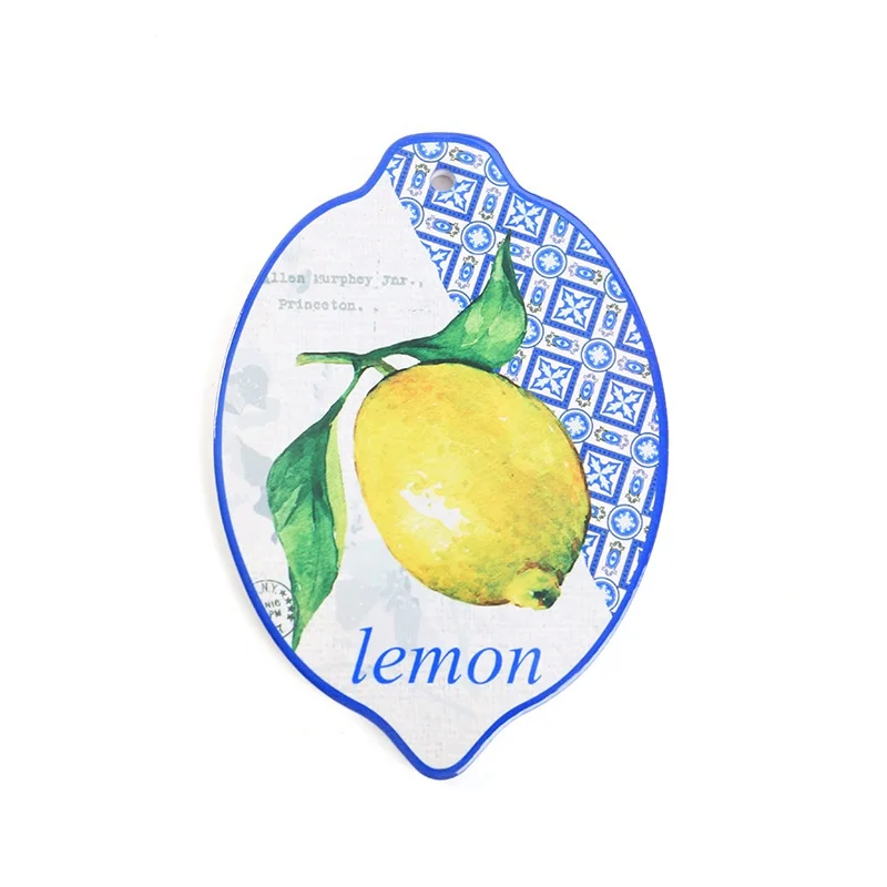 Creative new lemon shaped decorative table mat placemat table pad ceramic fish shaped placemats