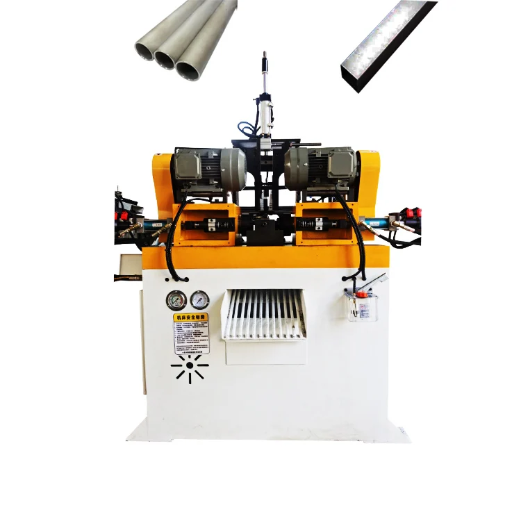 Automatic Hydraulic Metal Copper Double Head Pipe Chamfering Trimming Press And Deburring Machine