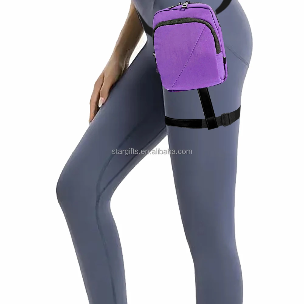 LOW MOQ Sexy Multi-purpose Thigh Harness Fanny Pack Fashion Outdoor Sport Riding Gym Waist Bag Leg for Women