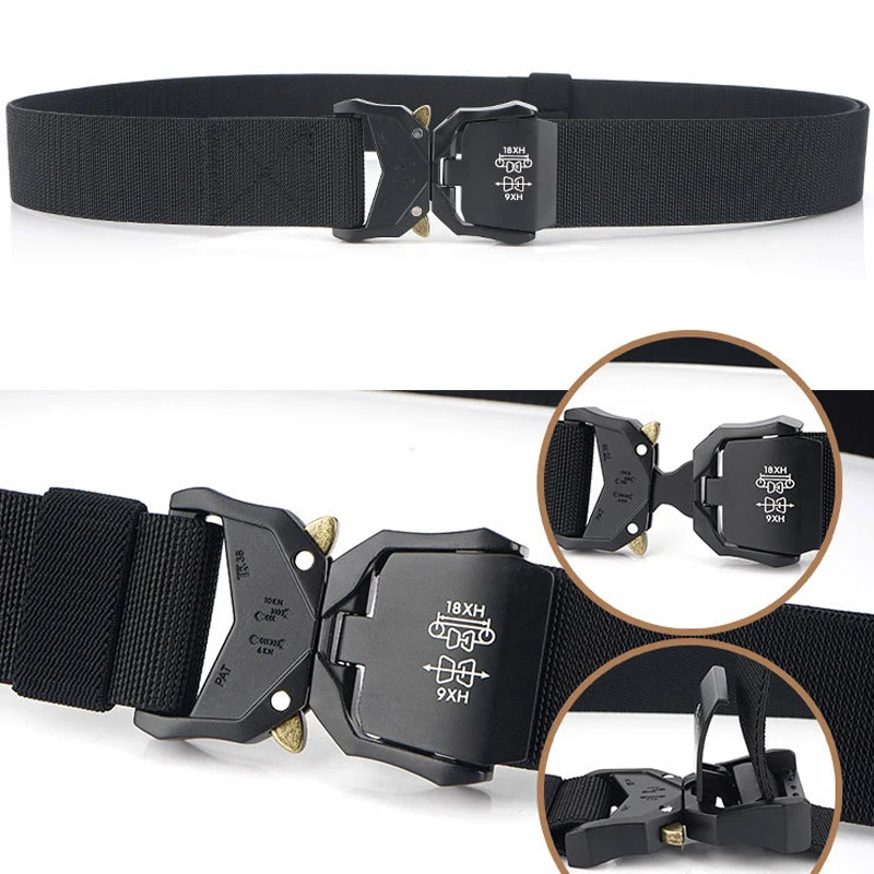 Wholesale 3.8 CM Wide Quick Release Elastic Tactical Belt Stretch Work Utility Belts for Men