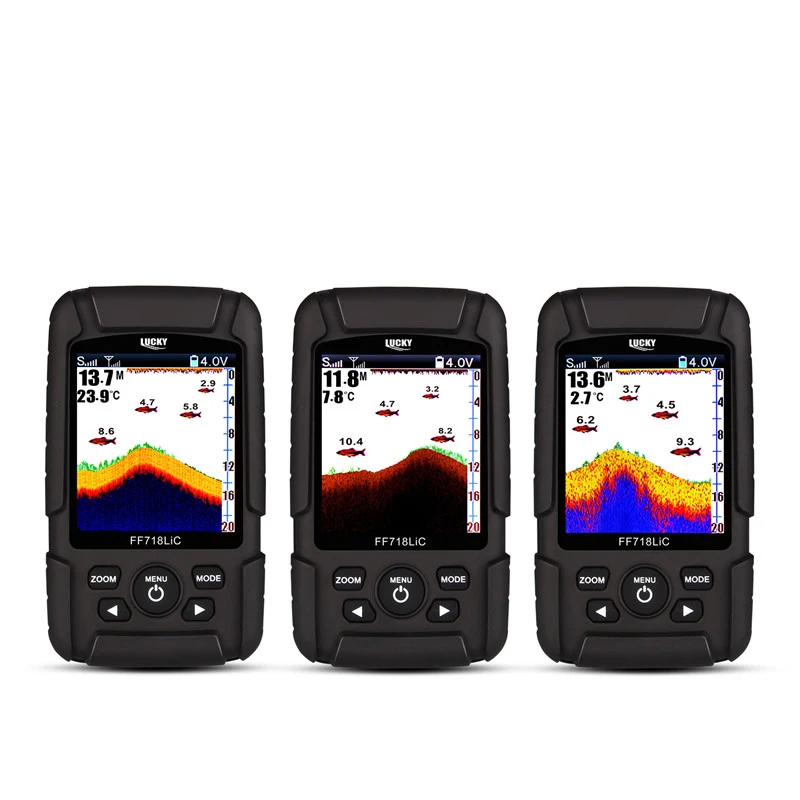 Rechargeable 100m Maximum Detection Depth Fish Finder Portable Fish Depth Sounder