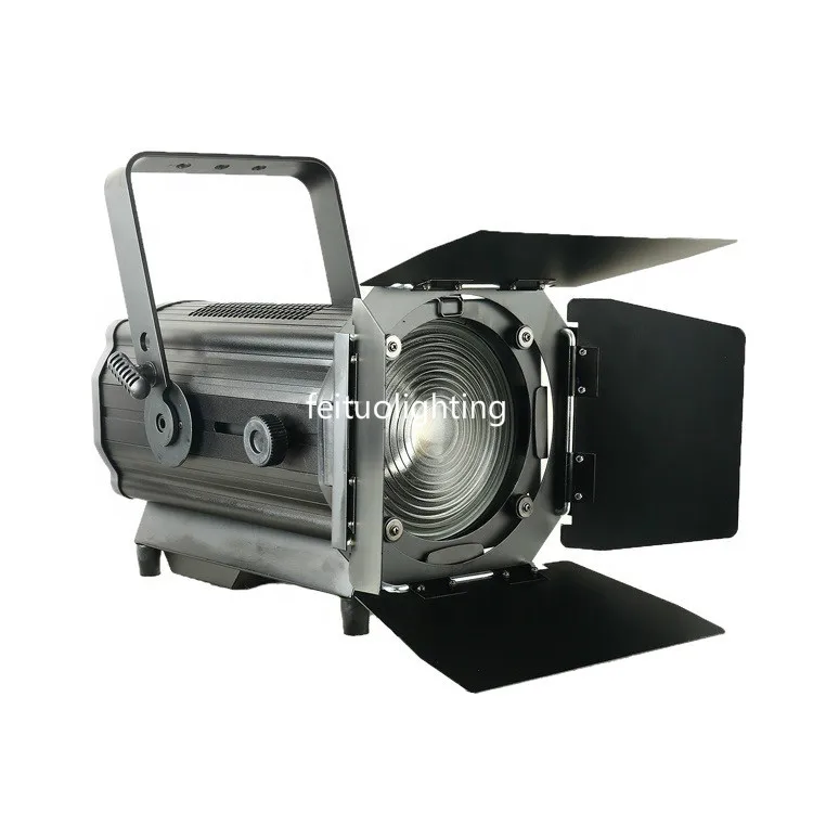 Manual Zoom 600w Bi-color CW+WW 2in1 300W LED Fresnel Spot Light for Studio Stage