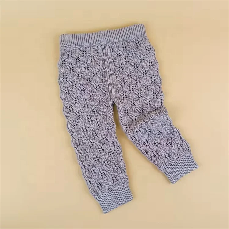 High Quality Cotton Chunky Knit Baby Sweaters Winter Pullover for Girls and Boys Solid Color Knitted Clothing Set